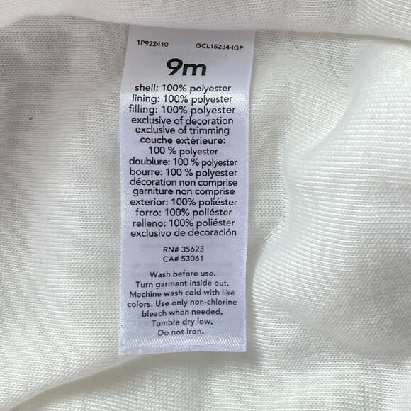 New Carter's Polar Bear Hooded Gray Winter One Piece Suit Baby Size 9 Months - Picture 6 of 9